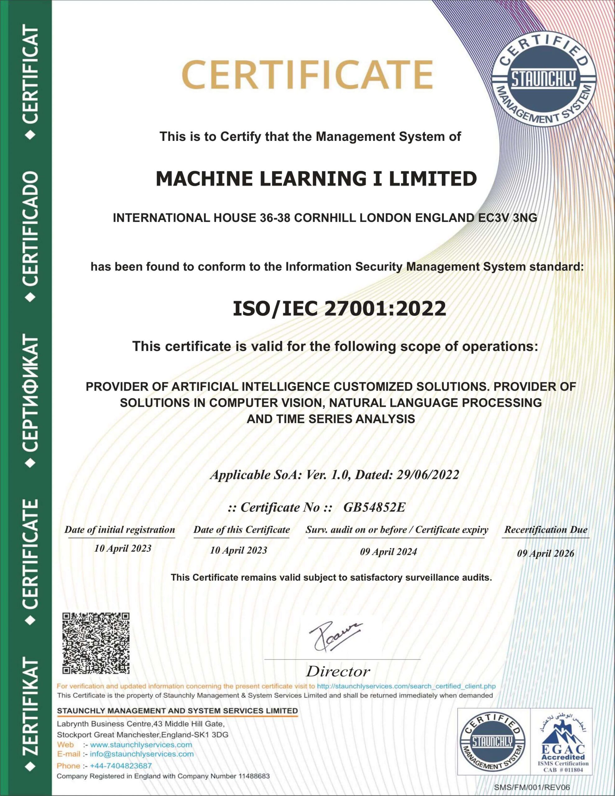 ISO_Machine-learning I-27001